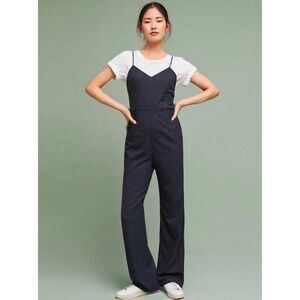 NWT Anthropologie The Essential Jumpsuit Pinstripe